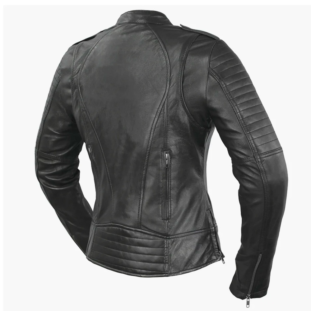 Women’s Motorcycle Jacket | Genuine Leather - Picture 3 of 16